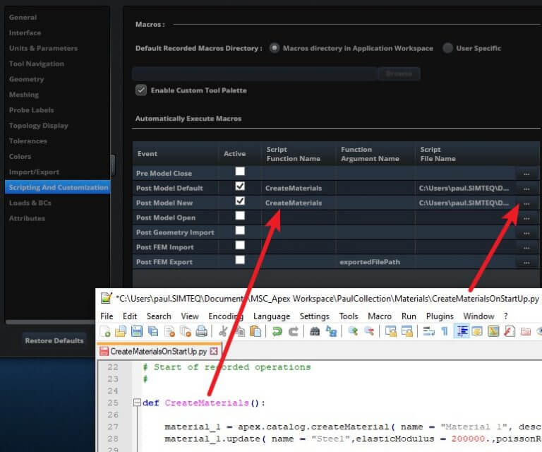 How to run a Python script automatically in MSC Apex - SIMTEQ Engineering